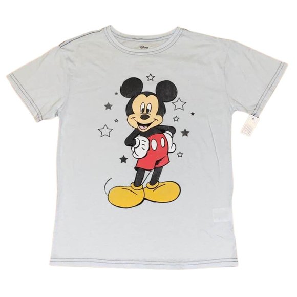 2 for $15 NWT Disney Mickey Mouse Vintage Graphic Tee Small Retro Y2K Streetwear - Picture 3 of 10